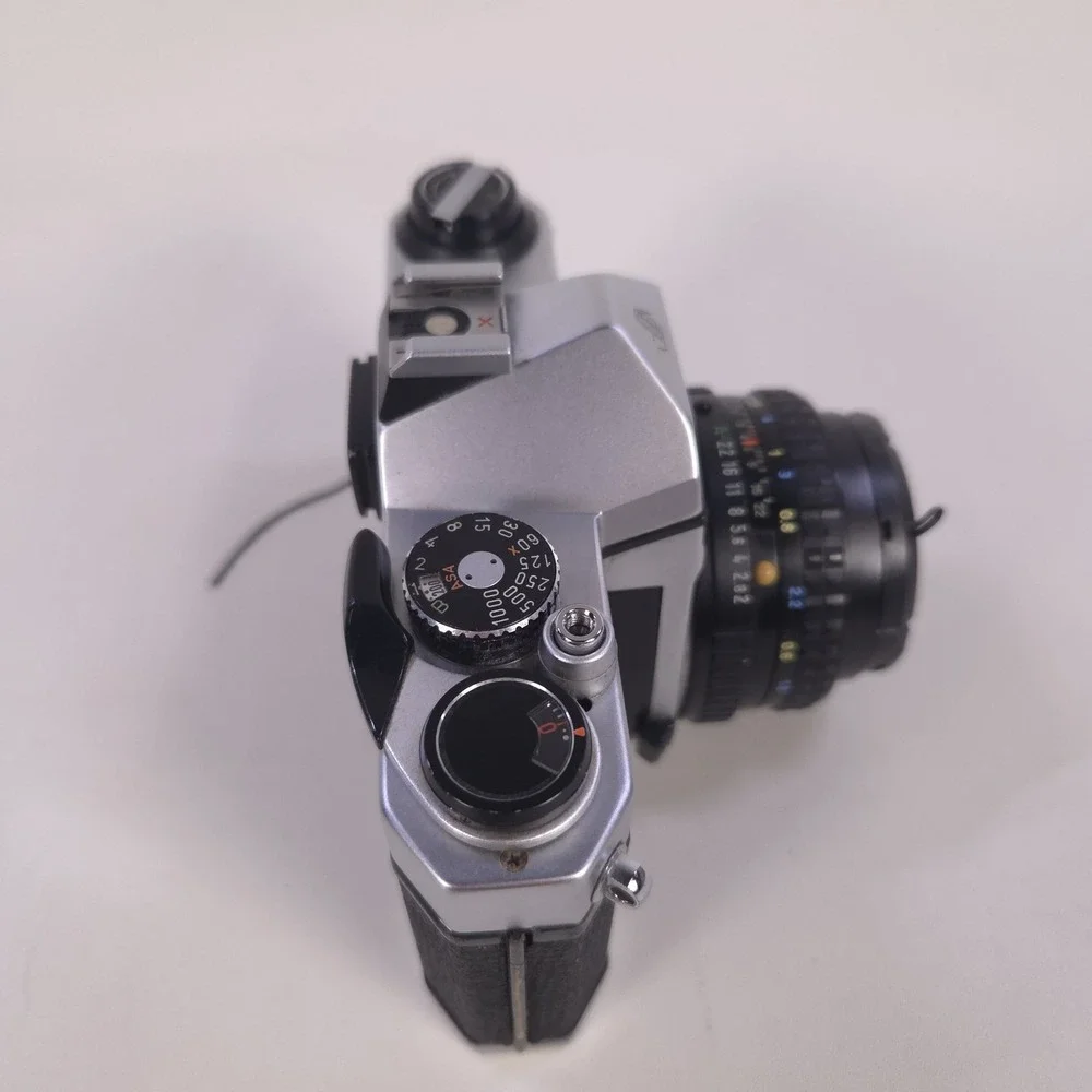 Asahi PENTAX K1000 SLR 35mm Camera SMC PENTAX-A 1:2 50mm Untested As-Is - Picture 7 of 16
